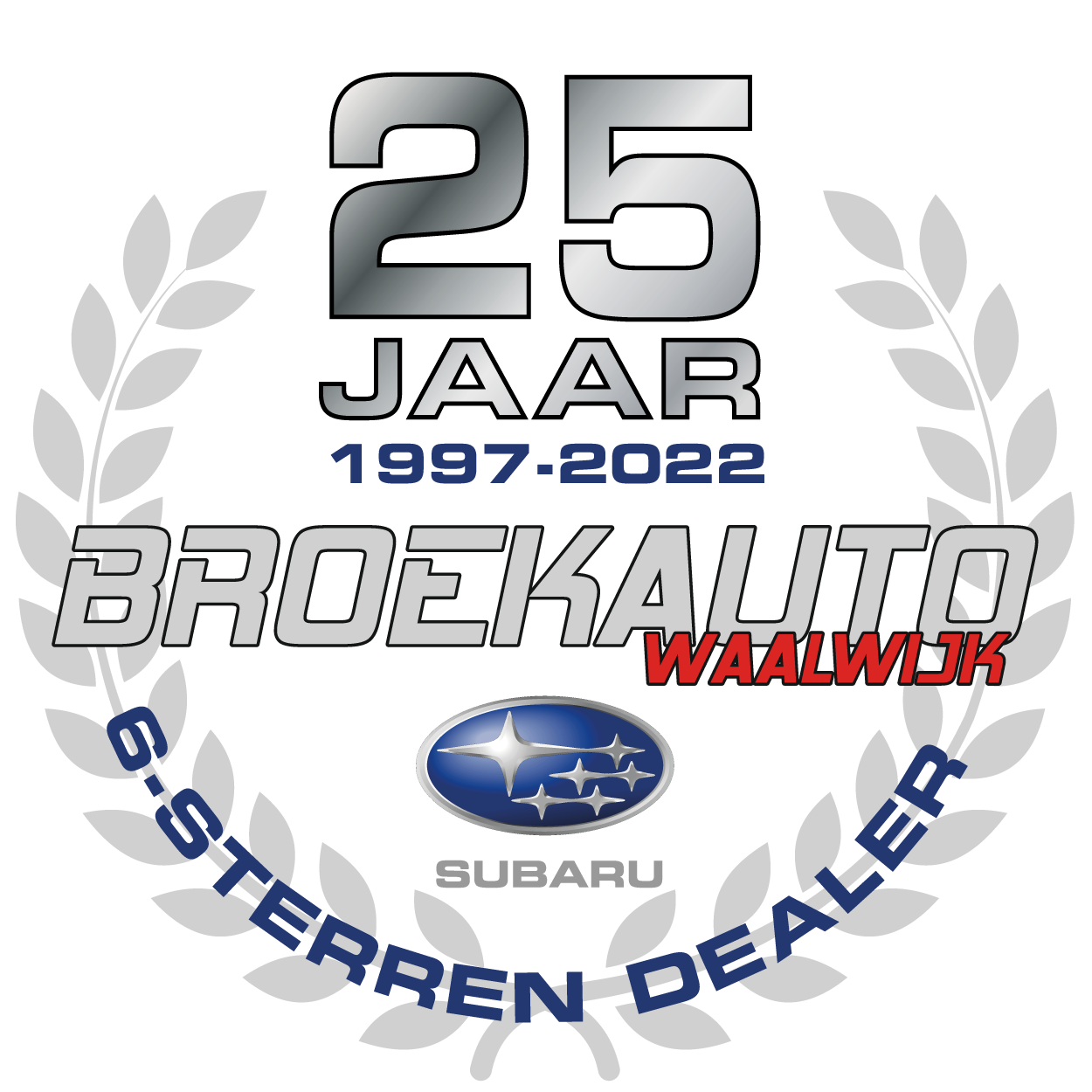 Broekauto 25 jaar Subaru 6-sterren-dealer